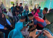 Polres Lombok Utara Gelar Gowes Kamtibmas, Bakti Kesehatan, dan Bakti Sosial di Desa Selengen