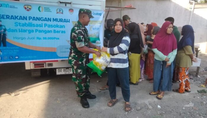 Kodim 1606/Mataram Bersama Bulog NTB Stabilkan Harga Pangan