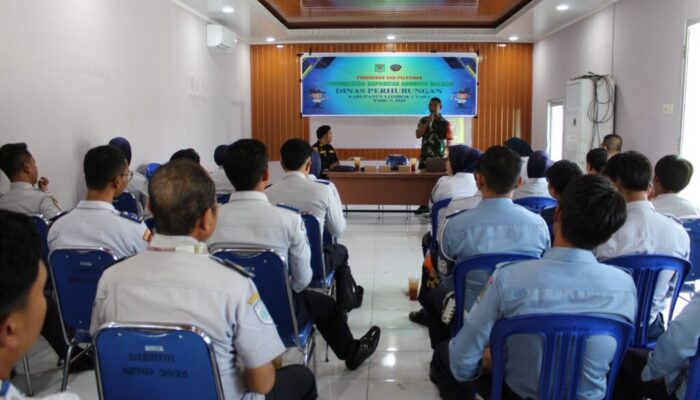 Anggota Dalwas Dishub Lotara Dibekali Materi Kesiapsiagaan Babinsa