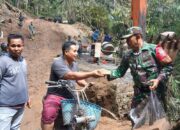 Babinsa Giri Madia Tebar Kepedulian Sambut HUT TNI ke-80
