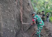 Gotong Royong TNI dan Warga Wujudkan Jalan Impian di Golong