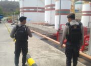 Unit Obvit Sat Samapta Polres Bima Kota Laksanakan Pengamanan dan Patroli di PLTMG Bonto Bima