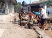 Gotong Royong Babinsa Tanjung, Warga Karang Langu Bangun Masjid