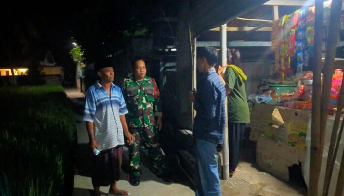 Warga dan Babinsa Bersinergi Wujudkan Lingkungan Aman Kondusif