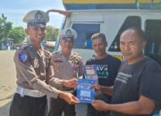 Sat Lantas Polres Bima Kota Gelar Himbauan Keselamatan Berlalu Lintas dan Pengecekan Kondisi Bus di Terminal Dara