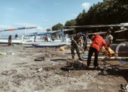 “Satu Langkah Seribu Manfaat”, Babinsa dan Warga Bersatu Jaga Pantai