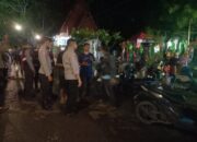 Patroli Blue Light Polsek Rasanae Barat Sampaikan Himbauan Kamtibmas di Festival Warna Warni 2025 Pantai Lawata