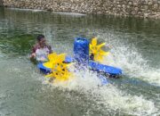 Manfaatkan Kolam Serapan Polres Bima Kota, Bakomsus Perikanan Budidayakan Ikan Nila dengan Teknologi Kincir