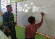 Kodim 1606 Mataram Ajarkan Matematika Gasing di Dasan Geres