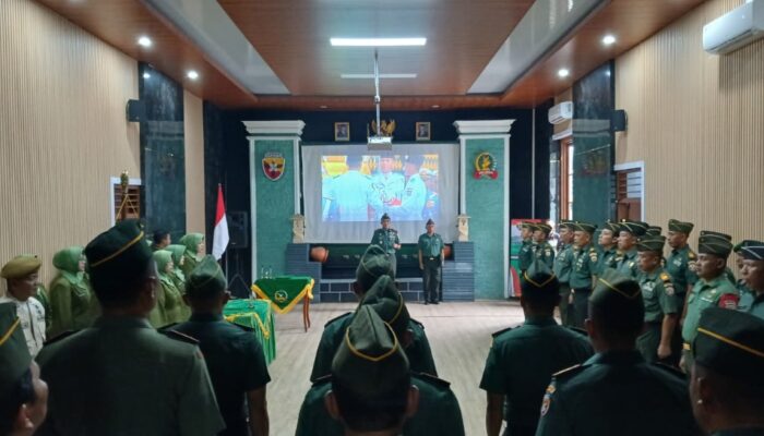 Tradisi Satuan Kodim 1606 Awali Tugas Perwira Baru