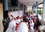 Babinsa Karang Bayan Tanamkan Nasionalisme Sejak Dini